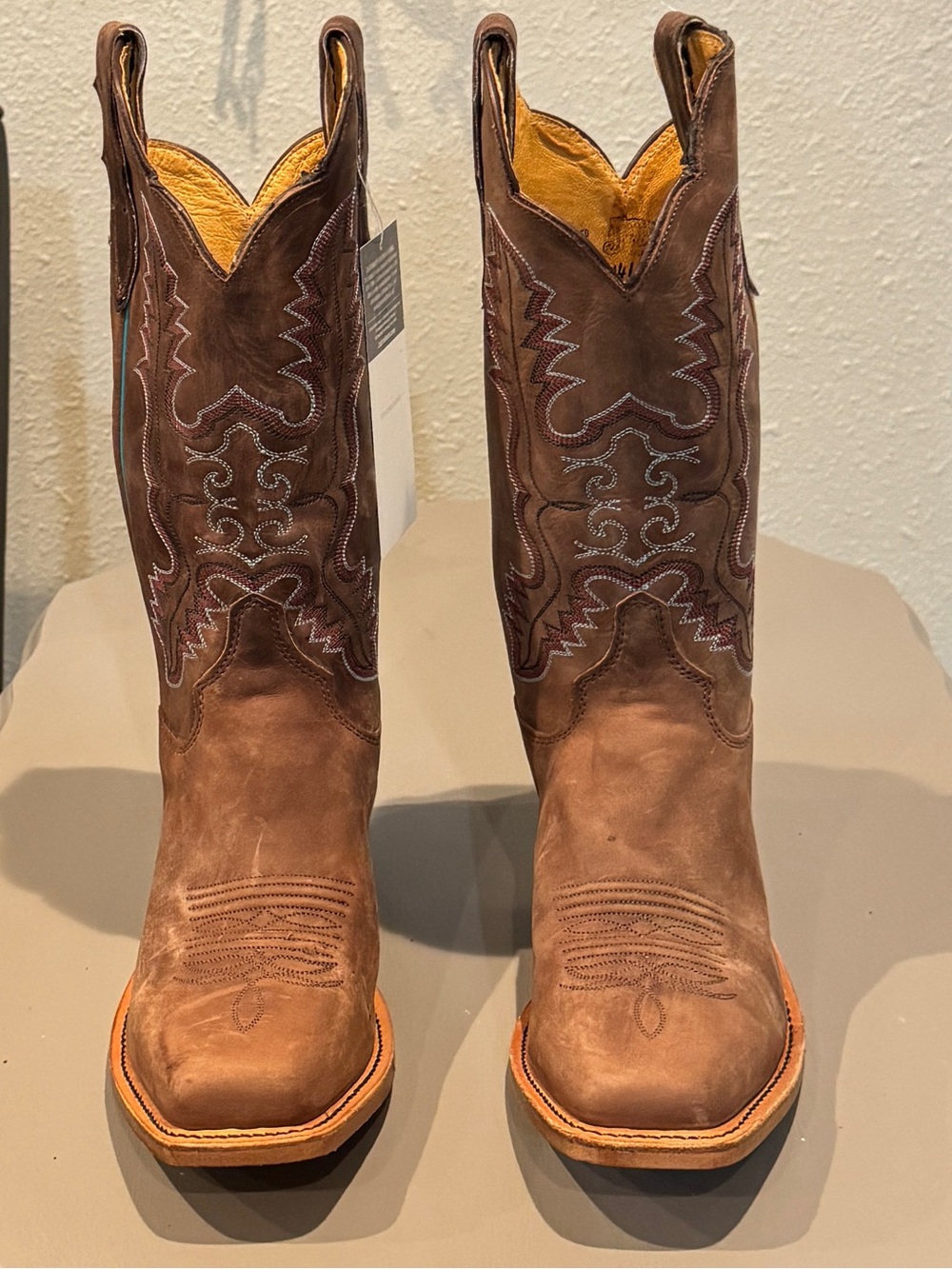 Justin Boots Women’s Brown Leather Western Cowboy Boots